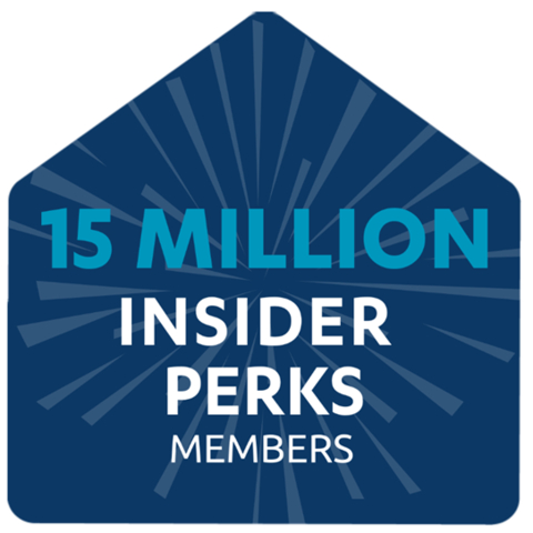 At Home Celebrates Milestone of 15 Million Insider Perks Members. (Photo: Business Wire)