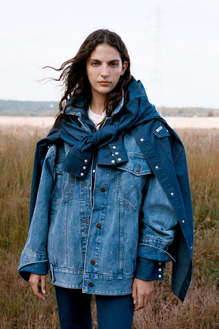 original This partnership marks a union of two American fashion industry leaders, combining STAUD's modern California aesthetic with Wrangler's deep-rooted authority in denim and the authentic western lifestyle. (Photo: Business Wire)