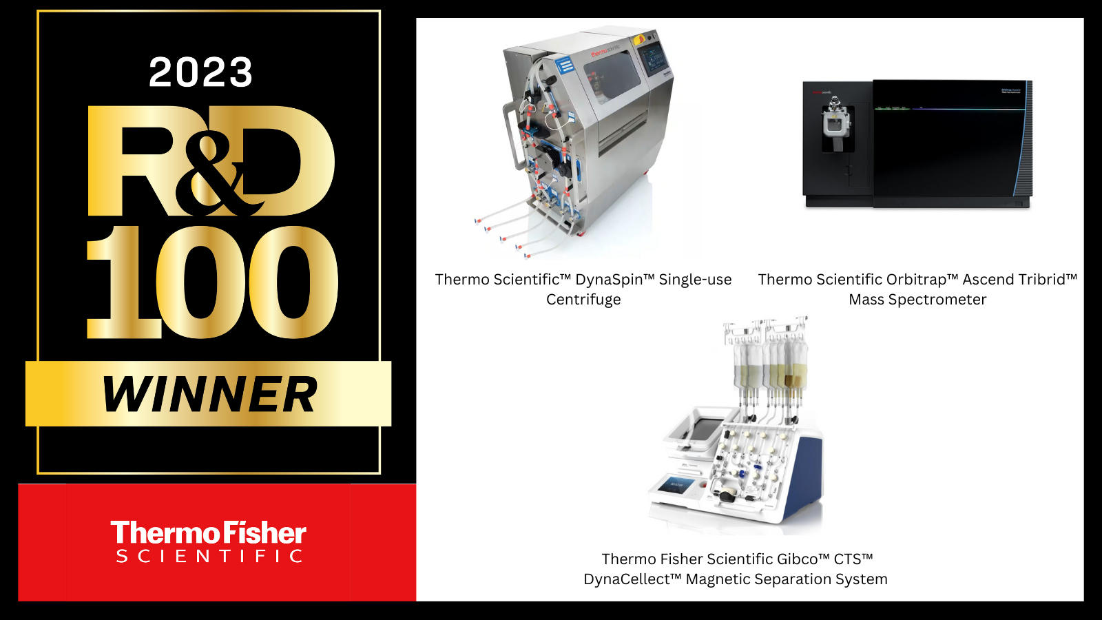 Thermo Fisher Scientific Recognized by Ru0026D 100 Awards for Innovations in  Science and Technology | Business Wire