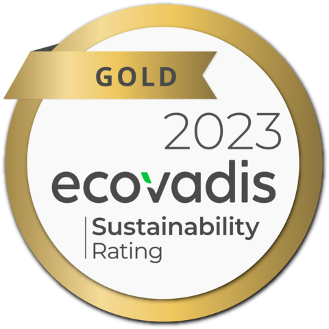 EcoVadis awarded gold medal status to Hexion VAD B.V. for its sustainability commitment and results, placing it in the top four percent of all companies assessed by EcoVadis. Hexion VAD B.V, which is a subsidiary of Hexion, is comprised of the company’s Versatics products, which are used in a wide range of applications including automotive and transportation coatings, fuel and mining additives. (Graphic: Business Wire)