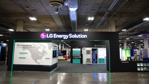 original Front view of LG Energy Solution RE+ booth: Sands Level 1 — 13086 (Photo: Business Wire)