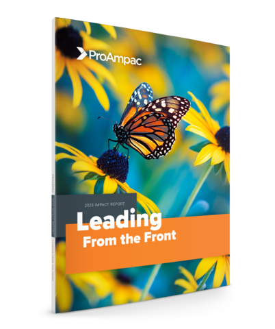 original ProAmpac's 2023 ESG Impact Report highlights its goal of making available a sustainable packaging attribute for 100% of its products. (Photo: Business Wire)