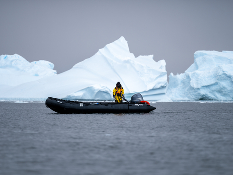 Yamaha's Blue Life campaign makes its video debut with “Antarctica” featuring Hurtigruten Expeditions®, a Norwegian company that chooses Yamaha power to allow patrons to explore extreme destinations including Antarctica. (Photo: Business Wire)