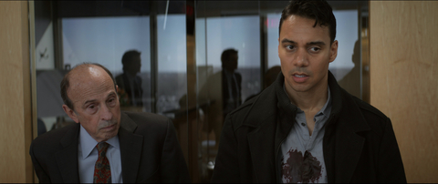 original Attorneys Ale Villacaño and Marvin Weissman confront prison officials in feature film Penitentia. The character of Weissman is inspired by Jim Lawing, a prominent Wichita attorney. Chris Lawing, Jim's son, wrote and directed Penitentia to honor his father. (Photo: Business Wire)