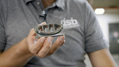 DSB Technologies is now working with customers on new metal part applications and designs, such as this vent application, made possible with metal binder jetting technology from Desktop Metal. (Photo: Business Wire)