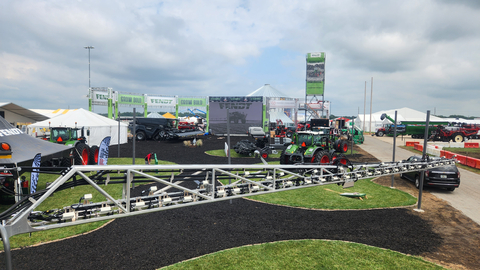 AGCO’s Fendt Rogator applicator displayed ONE SMART SPRAY at the 2023 Farm Progress Show after winning the Showstopper Award at the 2023 MAGIE Show in Bloomington, IL. ONE SMART SPRAY, a collaborative project between Fendt and Bosch BASF, leverages high-resolution cameras to detect weeds in real time and spray herbicide only where needed, reducing the use and cost of inputs for growers. (Photo: Business Wire)
