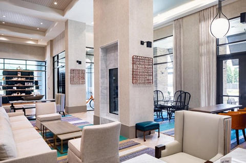 Inviting lobby spaces are perfect for taking a break during a busy day. (Photo: Business Wire)