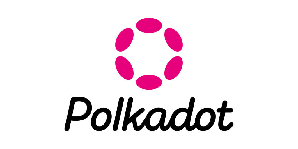 Polkadot Logo Vertical Pink Black