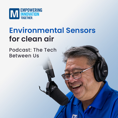 這個系列包括由Mouser Electronics技術內容總監Raymond Yin主持的最新一期「我們之間的技術」podcast。他與Ambisense的產品主管Ronan Cooney一起探討了室內空氣品質與室外空氣品質的現狀。(圖片：美國商業資訊)