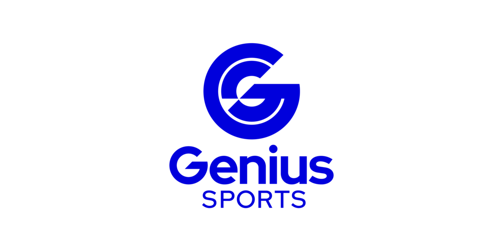 PRIMARY LOGO Genius Sports Stacked With Text Blue RGB PNG