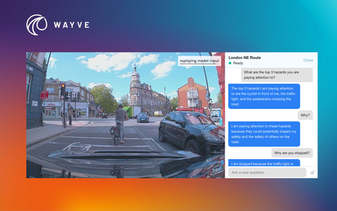 Wayve introduces a first-of-its-kind AI model for self-driving, LINGO-1. The company is pioneering the use of natural language to help people more easily understand the reasoning and decision-making capabilities of its AI Driver technology. (Photo: Business Wire)