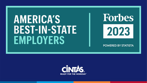 original Cintas was named to Forbes' America's Best-in-State Employers for the second year in a row. (Graphic: Business Wire)