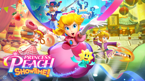 First introduced earlier this summer, Princess Peach entered the spotlight of this Nintendo Direct with a new trailer for Princess Peach: Showtime!, her newest leading role that features a variety of new transformations and sour foes to overcome, launching on Nintendo Switch March 22, 2024. (Graphic: Business Wire)