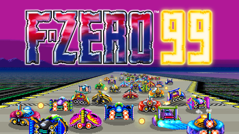 A new entry in the F-ZERO series was revealed with F-ZERO 99, a multiplayer racing game in which 99 players vie for first place, launching today and available exclusively for Nintendo Switch Online members. (Graphic: Business Wire)
