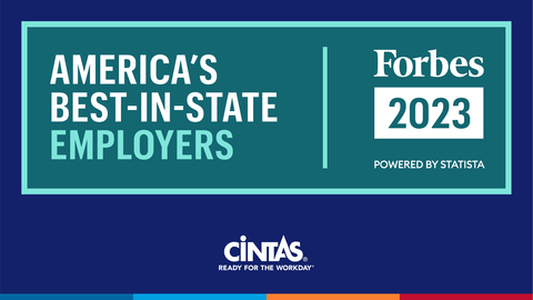Cintas was named to Forbes' America's Best-in-State Employers for the second year in a row. (Graphic: Business Wire)