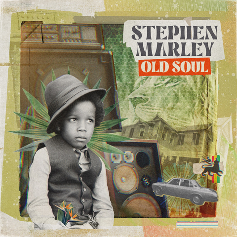 Today, the 8x GRAMMY® Award-winning singer/songwriter/producer Stephen Marley has released Old Soul, his first full-length project since 2016, available now on all digital platforms via Tuff Gong Collective/UMe/Ghetto Youths International. Featuring a stellar line-up of special guests, including Bob Weir, Eric Clapton, Jack Johnson, Ziggy Marley, Damian “Jr. Gong” Marley, Buju Banton, and Slightly Stoopid. Old Soul will be available on CD, a 2LP standard black vinyl, and as a limited-edition double LP vinyl in translucent yellow and green on December 1st. (Graphic: UMe)