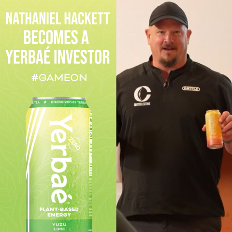 Yerbaé Welcomes New York Jets Offensive Coordinator Nathaniel Hackett to Its Team of Investors (Photo: Business Wire)