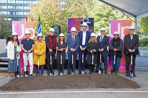 The Vancouver Art Gallery held a special Ground Awakening Ceremony at the site for the new Vancouver Art Gallery at the Chan Centre for the Visual Arts. Pictured (left to right): Claire Chan, Chan Family Foundation; Mayor Ken Sim, City of Vancouver; Honourable Dr. Hedy Fry, Member of Parliament, Vancouver Centre - Government of Canada; Skwetsimeltxw, Willard “Buddy” Joseph, Vancouver Art Gallery Elder-in-Residence, Erica Chan, Chan Family Foundation; David Calabrigo, Vancouver Art Gallery Association Board Chair; Premier David Eby, Government of British Columbia; Minister Lana Popham, Tourism, Arts, Culture and Sport - Government of British Columbia; Anthony Kiendl, Vancouver Art Gallery CEO and Executive Director; Jan Wade, Artist; and Ian Wallace, Artist.