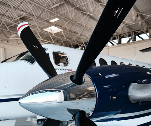 The newest C780 propeller for the Beechcraft King Air B300 series offers King Air customers increased performance, a quieter cabin and greater efficiency. (Photo: Business Wire)