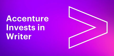 Accenture has made a strategic investment, through Accenture Ventures, in Writer, a platform using generative AI to help enterprises create and shape content in the ways people already work. (Graphic: Business Wire)