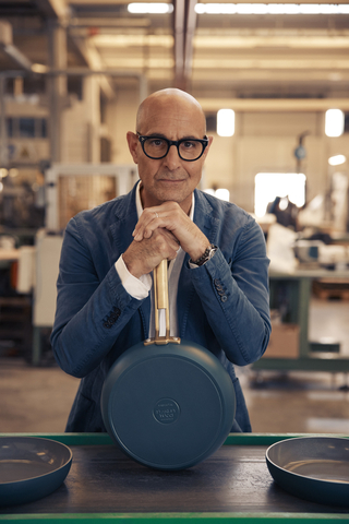 Stanley Tucci launches new cookware line TUCCI By GreenPan sold exclusively at Williams Sonoma (Photo: Williams Sonoma)