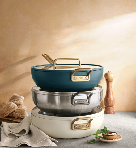 Stanley Tucci's new cookware line TUCCI By GreenPan sold exclusively at Williams Sonoma (Photo: Williams Sonoma)