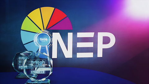 NEP Group products earned top honors at the 2023 IBC Show in Amsterdam, a gathering of the industry’s best in content and technology. (Graphic: Business Wire)