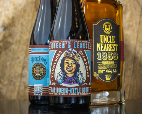 Tennessee Brew Works, Turner Häus Brewery & Uncle Nearest Create “Queen’s Legacy” Stout, aged in Uncle Nearest Premium Whiskey Barrels, in celebration of Iconic Tennessean, Nearest Green. (Photo: Business Wire)