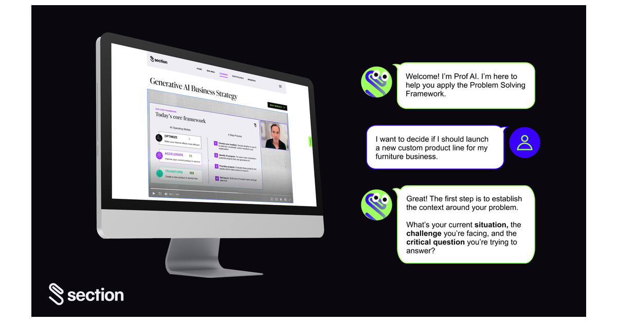 Section Launches Industry-Leading AI Curriculum to Build the New ... - Business Wire