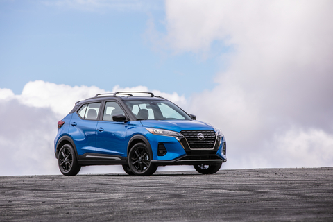 With daring style, best-in-class fuel economy and standard Nissan Safety Shield® 360, the 2024 Nissan Kicks is on sale now with a starting Manufacturer's Suggested Retail Price (MSRP) of $20,790. The 2024 Kicks SV and SR now include NissanConnect® Services, featuring a Wi-Fi hotspot, as standard. NissanConnect® Services now includes a three-year trial. The telematics feature works with the MyNISSAN smartphone app. On equipped vehicles, features include remote door lock/unlock, remote engine start/stop, vehicle health report and emergency calling. (Photo: Business Wire)