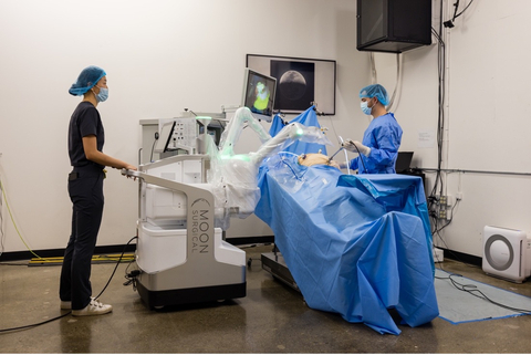 The latest version of the Maestro Surgical Robotics System by Moon Surgical, now also carries the CE Mark. (Photo: Business Wire)