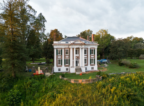 The Tidewater and Big Bend Foundation Announces Restoration of Historic Hampstead in New Kent County, Virginia. Built in 1825, Hampstead is one of the Commonwealth’s most ambitious Greek Revival Residences. (Photo: Business Wire)