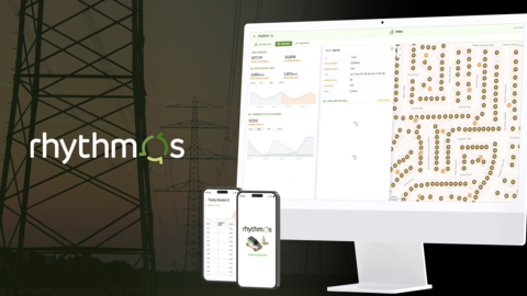 Rhythmos’ innovative predictive analytics software solution provides EV identification, charging characterization, day-ahead forecasting, and transformer loading. (Graphic: Business Wire)