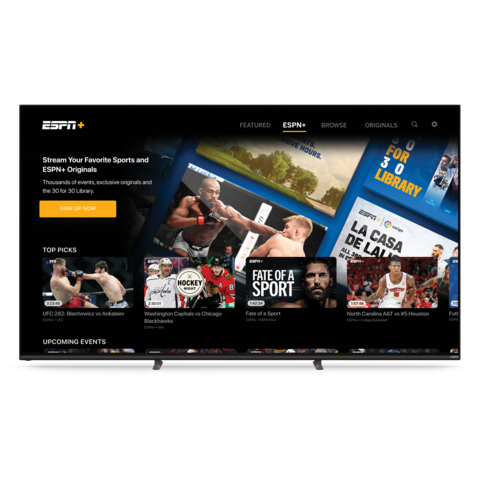ESPN App, Including ESPN+, Now Available on VIZIO (Photo: Business Wire)
