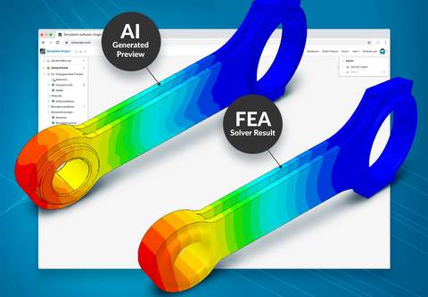 A.I. generated results in SimScale are now comparable to engineering simulation analyses such as Finite Element Analysis (FEA). (Graphic: Business Wire)