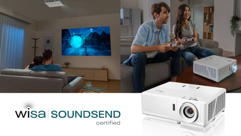 WiSA Association announced today that Optoma’s UHZ50, UHZ50+, and UHZ45 UHD projectors have received WiSA SoundSend Certification. (Photo: Business Wire)