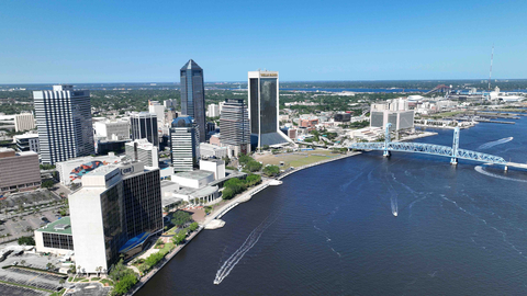 View of downtown Jacksonville today from the St. Johns River (credit Gateway Jax)