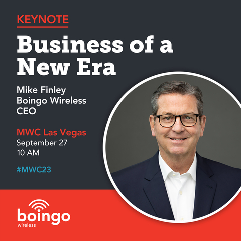 Boingo CEO Mike Finley will deliver the keynote address on September 27 at MWC Las Vegas. (Graphic: Boingo Wireless)