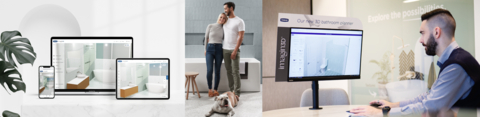 Reece's 3D Bathroom Planner Tool, aptly named Imagin3D™, empowers customers with planning by offering a simple and seamless user experience. (Photo: Business Wire)