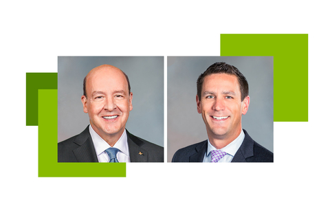 Regions Chief Risk Officer Matt Lusco, left, will retire at the end of 2023 following a nearly 45-year career. Russell Zusi, right, has been named to succeed Lusco effective Jan. 2, 2024. (Photo: Business Wire)