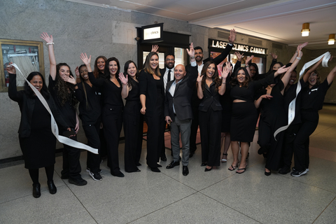 The team at Laser Clinics Canada celebrates the opening of its newest location at Union Station in Toronto, September 20, 2023. Photo credit: Emad Mohammadi