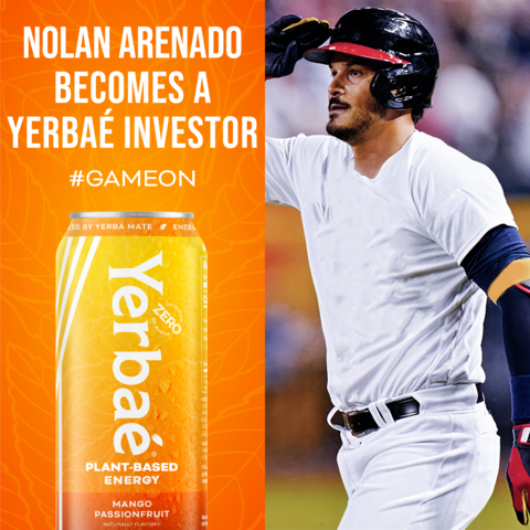 Yerbaé Welcomes Baseball Great Nolan Arenado to Its Team of Investors (Photo: Business Wire)