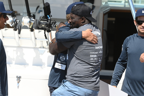 Combat wounded United States military veterans were greeted by captains and crews during the 2023 War Heroes on Water (WHOW) send-off celebration as they headed out to sea for the three-day therapeutic sportfishing tournament. (Photo: Business Wire)