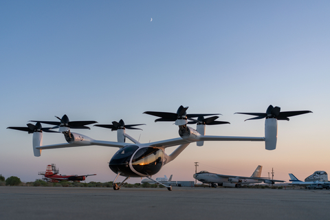 Joby recently delivered its first electric vertical take-off and landing (eVTOL) aircraft to Edwards Air Force Base as part of the company’s contract with the U.S. Air Force. (Photo Credit: Joby Aviation)
