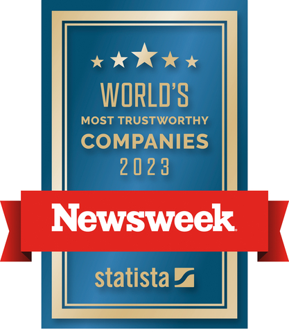 original The Toro Company recognized by Newsweek as one of the World's Most Trustworthy Companies for 2023. (Photo: Business Wire)