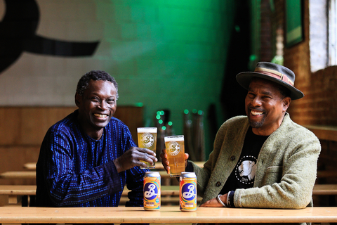 From left to right: Pierre Thiam of Yolélé, Garrett Oliver of Brooklyn Brewery (Photo: Business Wire)