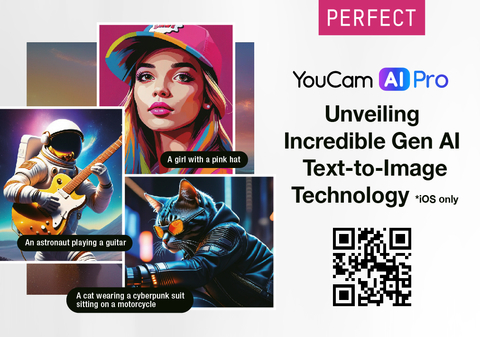 Perfect Corp. Unveils Groundbreaking "YouCam AI Pro" App, Redefining Creative Expression with AI-Powered Text-to-Image Technology (Graphic: Business Wire)