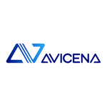 Avicena logo FINAL blue on white