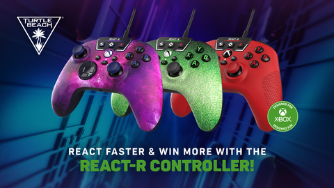 Vibrant New Colors & Game-Winning Features Make Turtle Beach's REACT-R Controller a Top Choice for Xbox & PC Gamers (Photo: Business Wire)