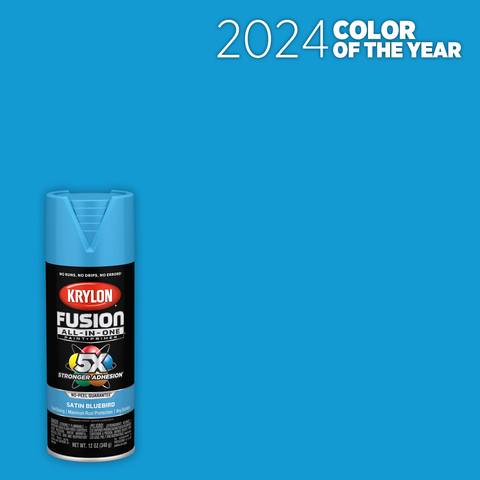 A contemporary shade that evokes a profound connection to serene blue spaces found in nature, Bluebird is Krylon’s 2024 Color of the Year. (Photo: Business Wire)